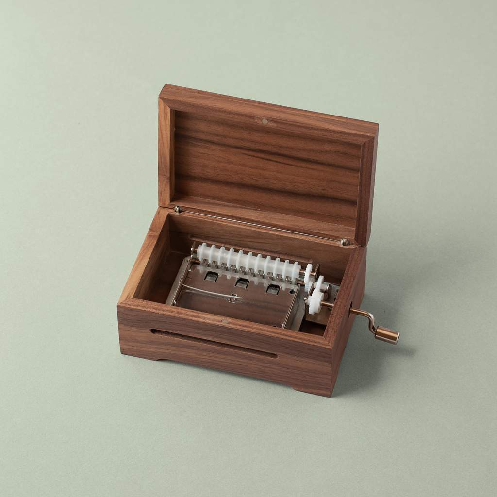 Walnut wooden music box Liérganes